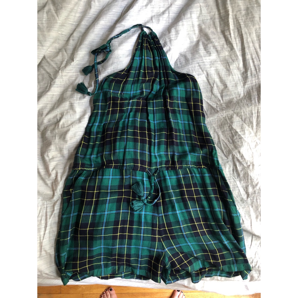 Plaid Romper